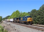 CSX 266 leads a short train L620-13 northbound